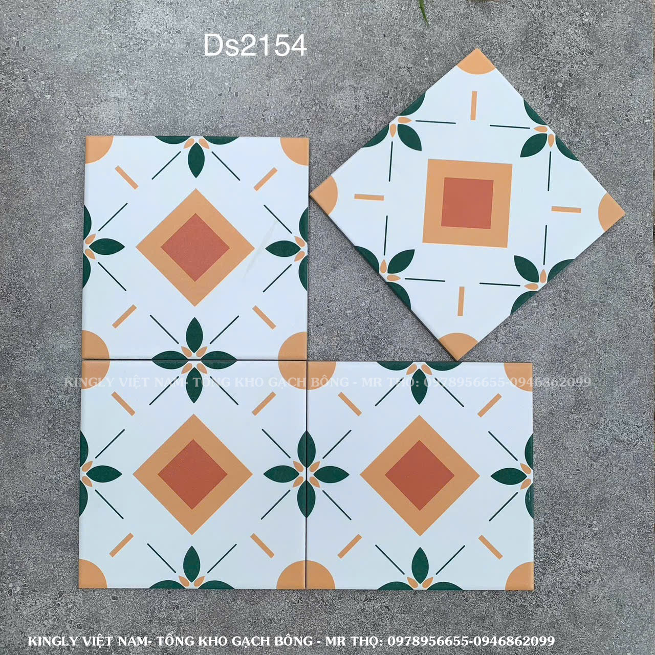 Gạch hoa văn cổ điển 20x20 DS2154